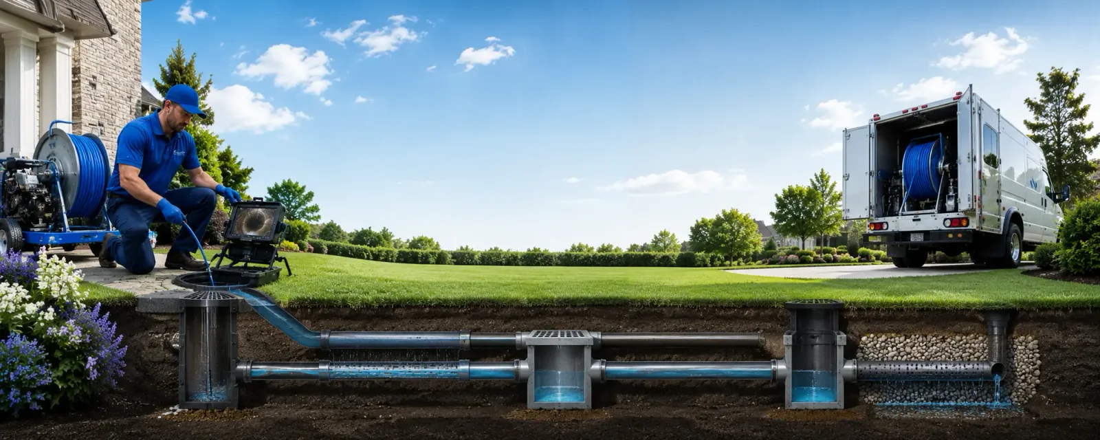 Outdoor drain cleaning information for Tye, TX